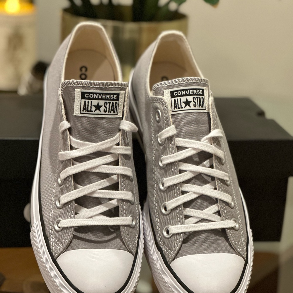 Converse Gray and White Sneakers
